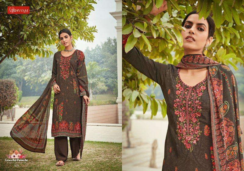 Vishwam Fabrics Espresso vol 5 Crepe Heavy Georgette Salwar Suit
