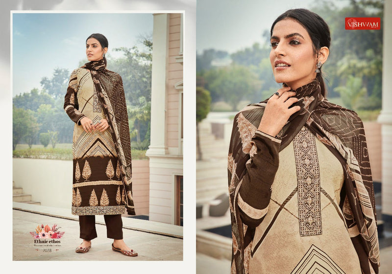 Vishwam Fabrics Espresso vol 5 Crepe Heavy Georgette Salwar Suit