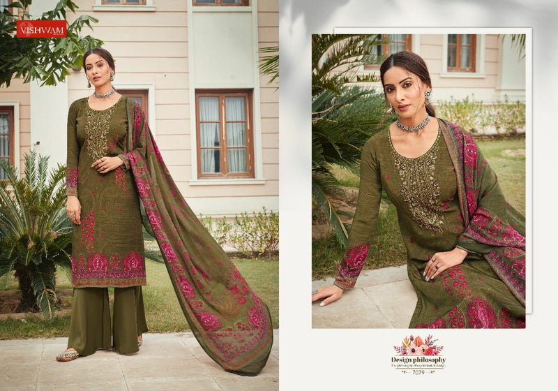 Vishwam Fabrics Espresso vol 5 Crepe Heavy Georgette Salwar Suit