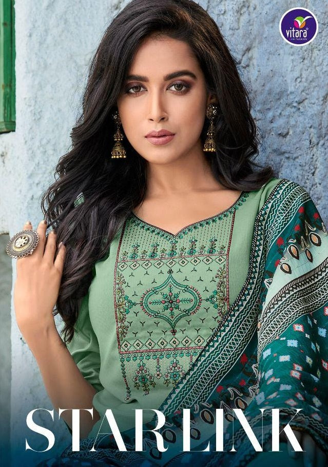 Vitara Fashion Starline Rayon Fabric With Embroidery Kurti