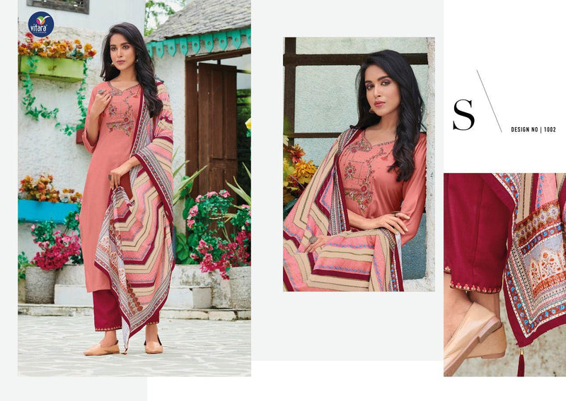 Vitara Fashion Starline Rayon Fabric With Embroidery Kurti