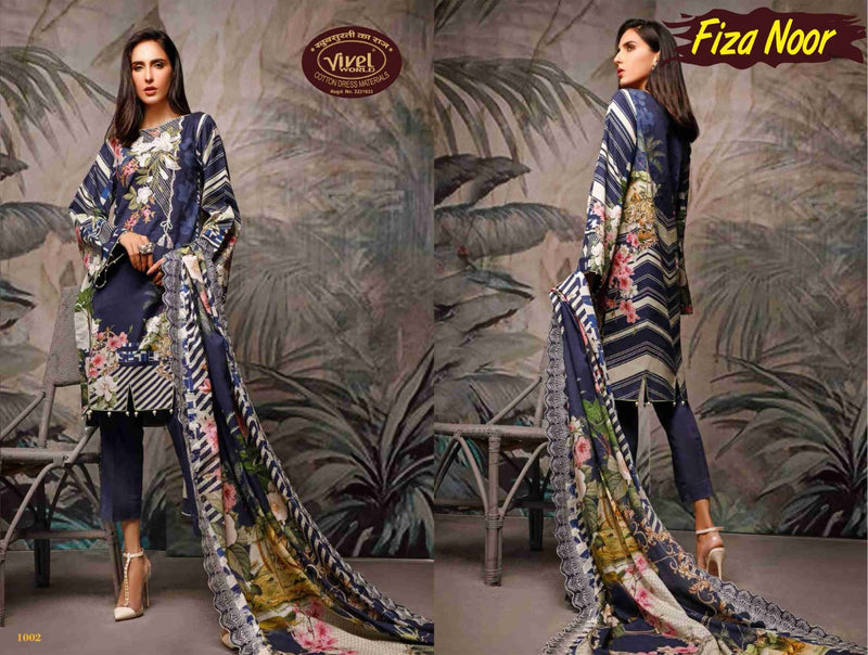 Vivel Words Launched Fiza Noor Lawn Collection Vol 1 Pure Cotton Salwar Suit