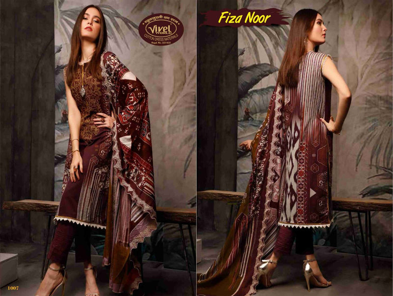 Vivel Words Launched Fiza Noor Lawn Collection Vol 1 Pure Cotton Salwar Suit