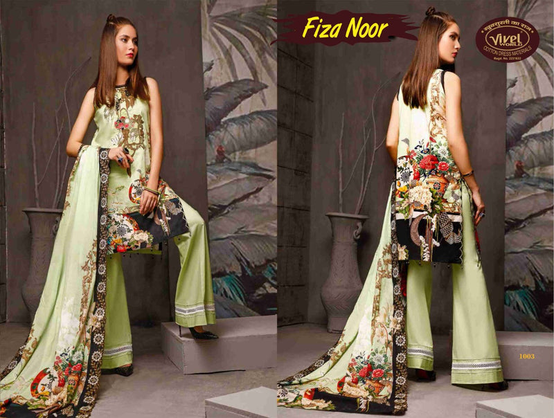Vivel Words Launched Fiza Noor Lawn Collection Vol 1 Pure Cotton Salwar Suit