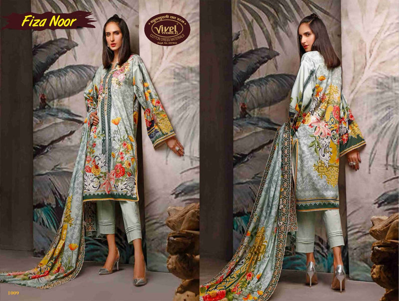 Vivel Words Launched Fiza Noor Lawn Collection Vol 1 Pure Cotton Salwar Suit