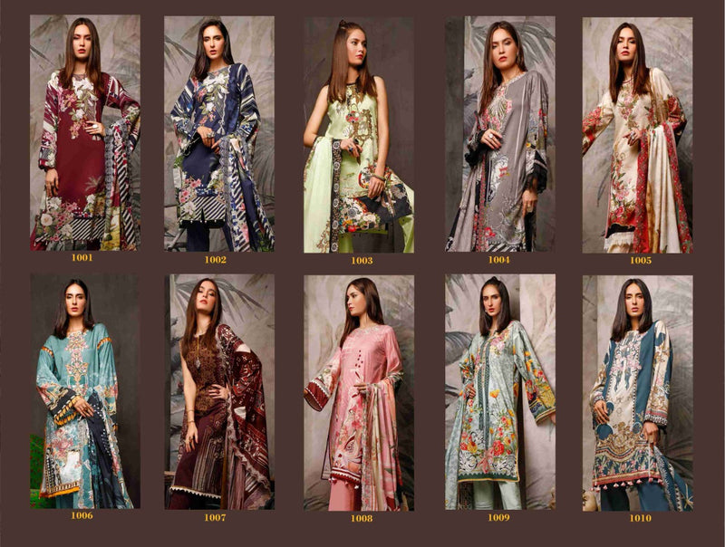 Vivel Words Launched Fiza Noor Lawn Collection Vol 1 Pure Cotton Salwar Suit
