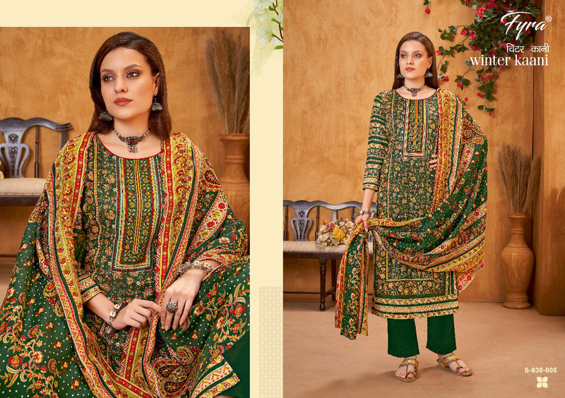 Fyra Winter Kaani Pashmina With Heavy Printed Work Stylish Designer Casual Salwar Kameez