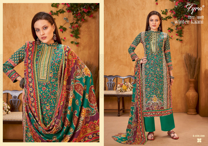 Fyra Winter Kaani Pashmina With Heavy Printed Work Stylish Designer Casual Salwar Kameez