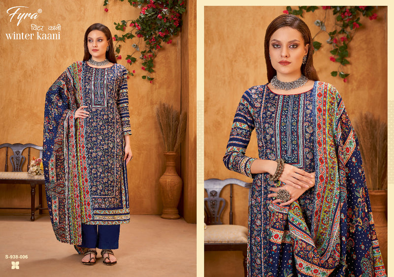 Fyra Winter Kaani Pashmina With Heavy Printed Work Stylish Designer Casual Salwar Kameez