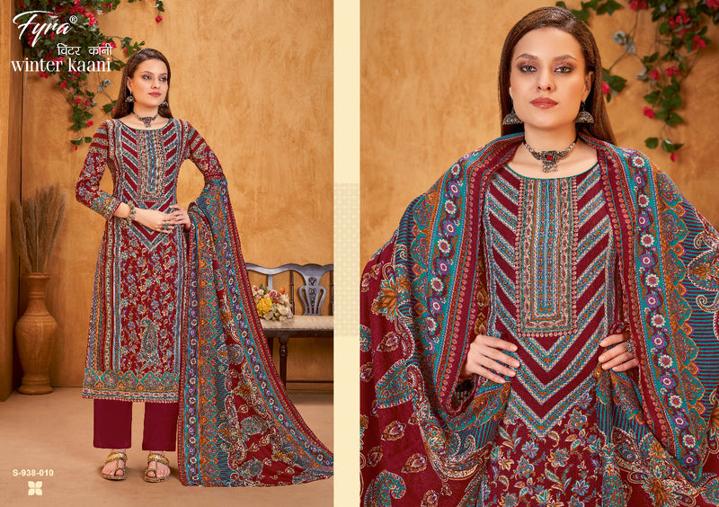 Fyra Winter Kaani Pashmina With Heavy Printed Work Stylish Designer Casual Salwar Kameez