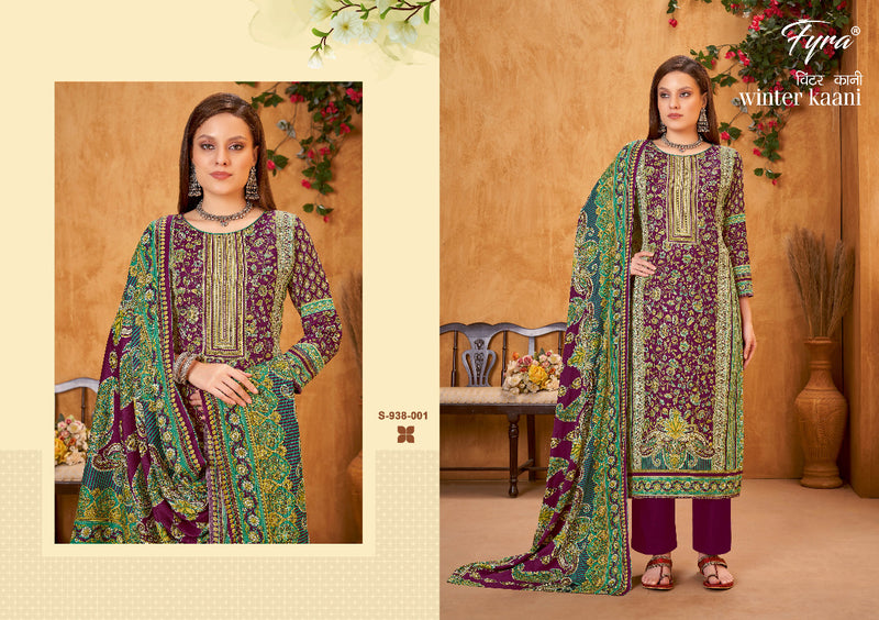 Fyra Winter Kaani Pashmina With Heavy Printed Work Stylish Designer Casual Salwar Kameez