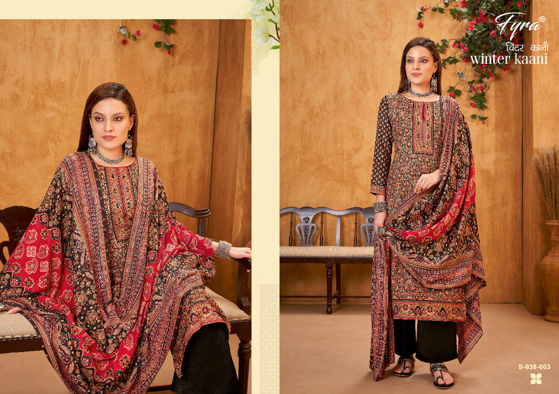 Fyra Winter Kaani Pashmina With Heavy Printed Work Stylish Designer Casual Salwar Kameez