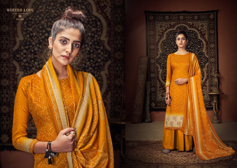 Zulfat Designer Suits Winter Love Pure Pashmina Digital Style Print Caasal  Wear Salwar Suit