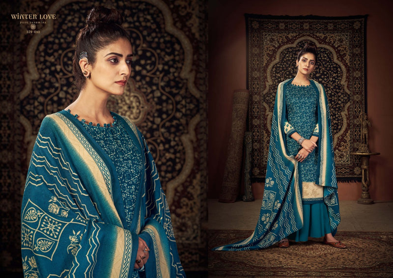 Zulfat Designer Suits Winter Love Pure Pashmina Digital Style Print Caasal  Wear Salwar Suit