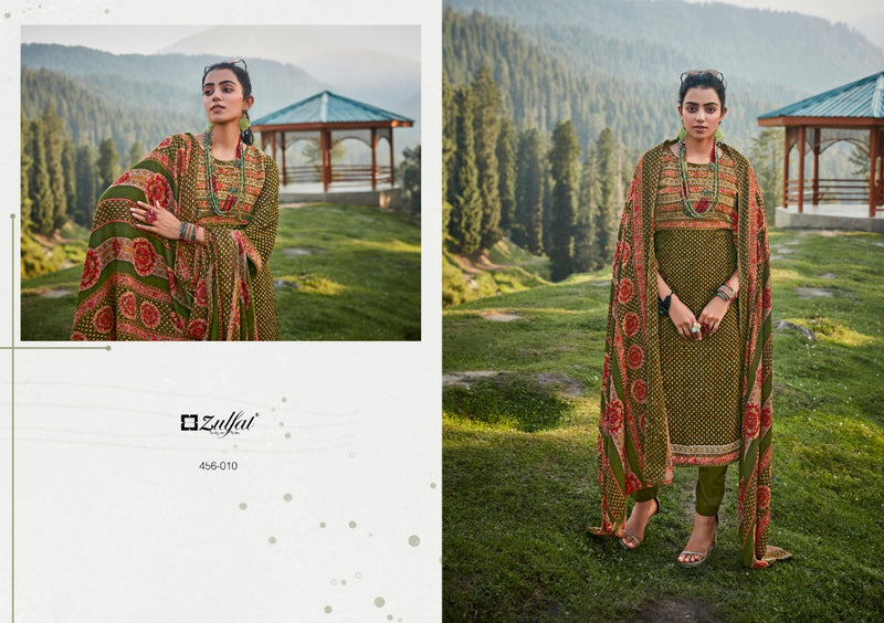 Zulfat Winter Nova Pashmina With Fancy Work Stylish Designer Casual Wear Salwar Kameez