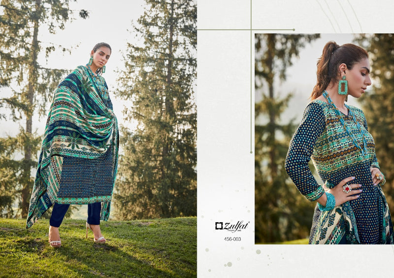 Zulfat Winter Nova Pashmina With Fancy Work Stylish Designer Casual Wear Salwar Kameez