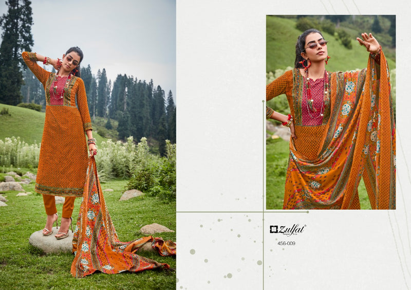 Zulfat Winter Nova Pashmina With Fancy Work Stylish Designer Casual Wear Salwar Kameez