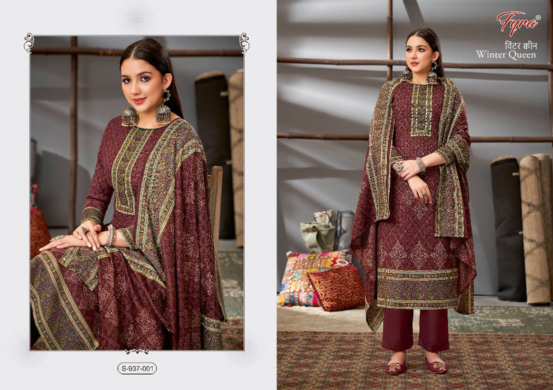 Fyra Winter Queen Pashmina With Heavy Beautiful Work Stylish Designer Party Wear Salwar Kameez