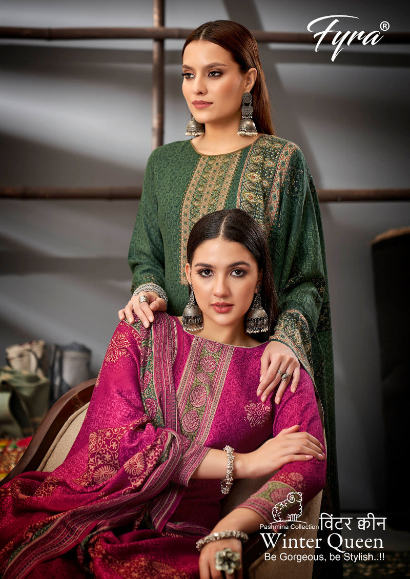 Fyra Winter Queen Pashmina With Heavy Beautiful Work Stylish Designer Party Wear Salwar Kameez