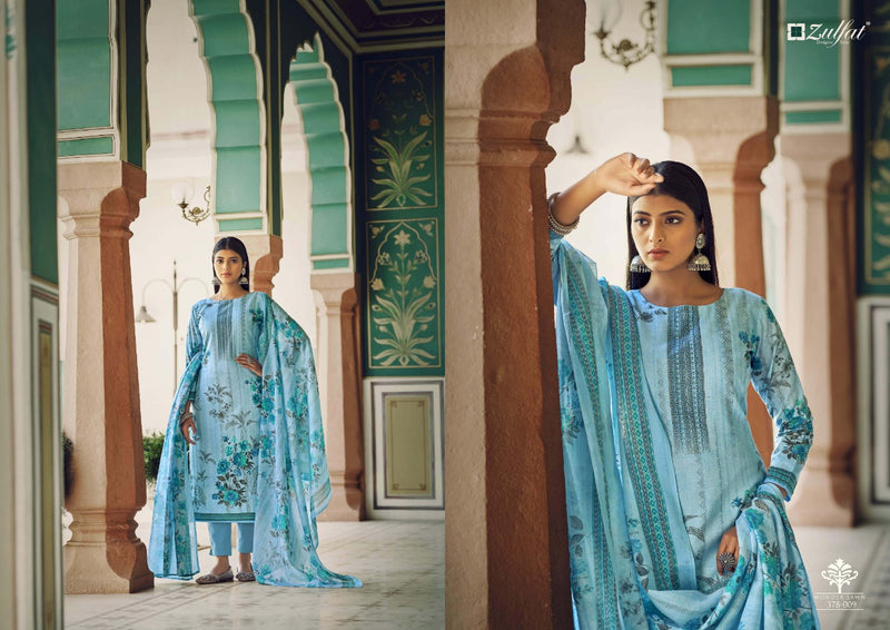 Zulfat Designer Suits Wonder Lawn Cotton Party Wear Salwar Suits With Digital Print