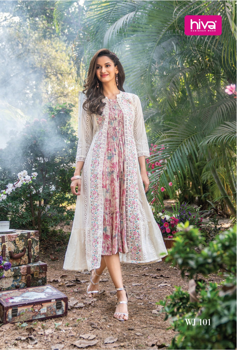 Hiva Designer Wow Jackets Rayon Chicken Jacket Fancy Designer Kurti