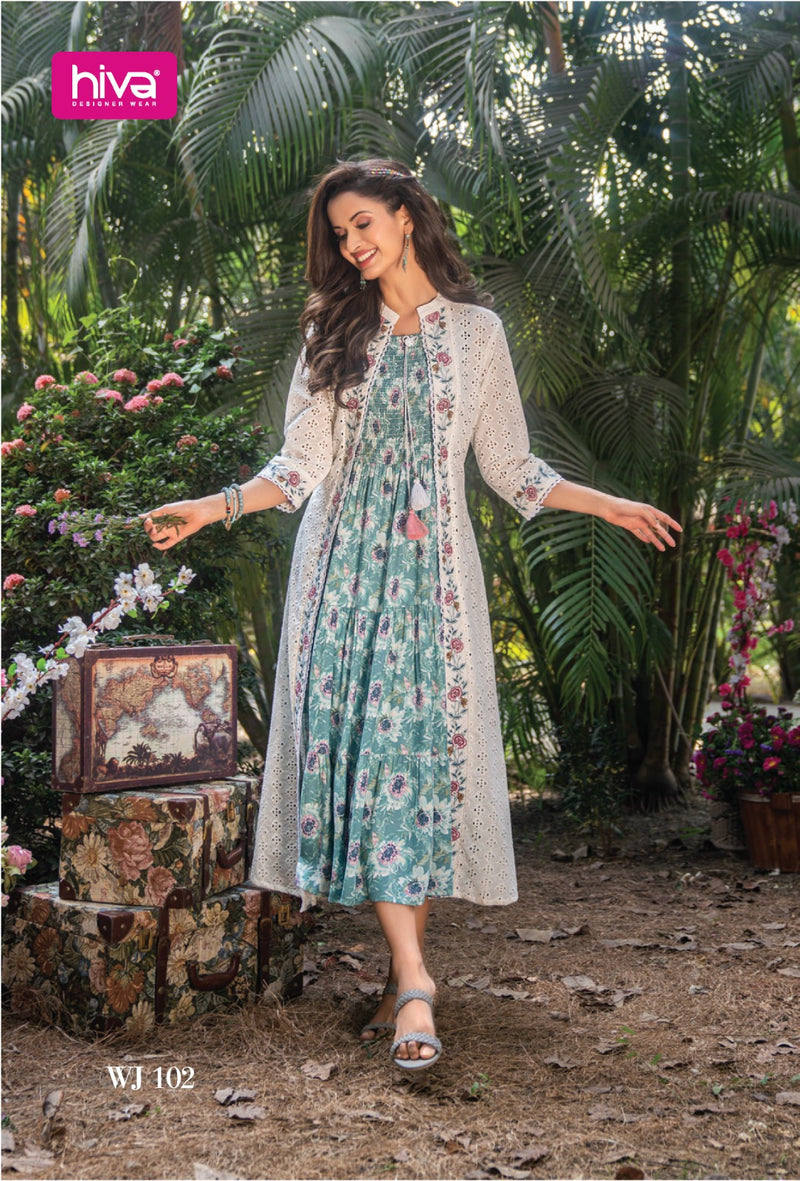 Hiva Designer Wow Jackets Rayon Chicken Jacket Fancy Designer Kurti