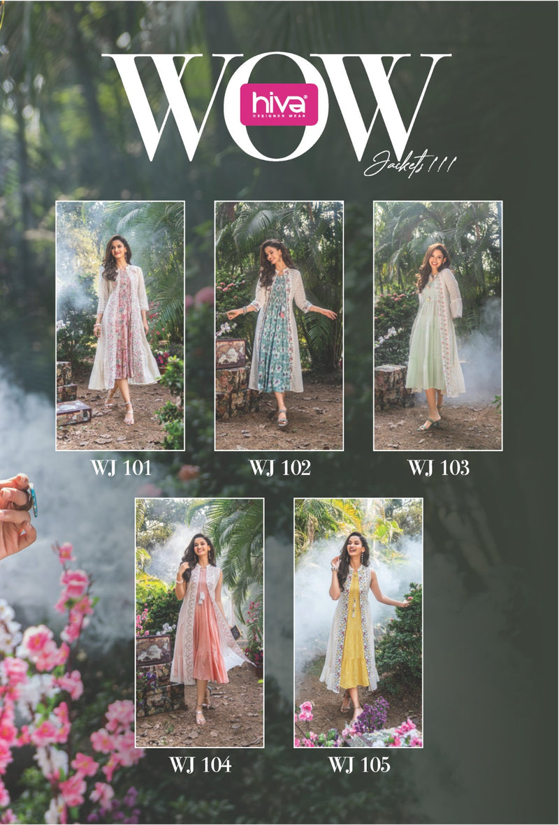 Hiva Designer Wow Jackets Rayon Chicken Jacket Fancy Designer Kurti