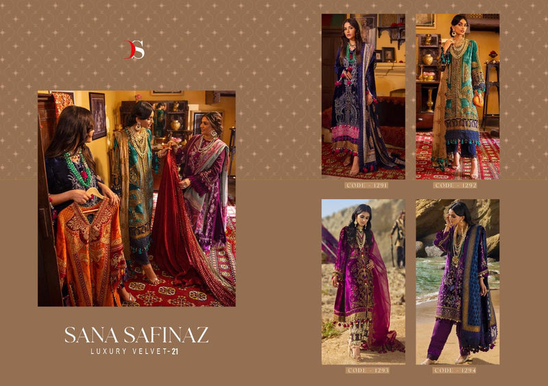 Lastest Desing Of Sana Safinza Luxury Vol  Velvet 21