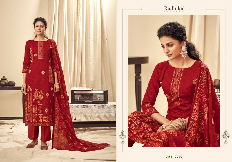 Azara Kiyara Jam Cotton  With Print Party Wear Salwar Suits