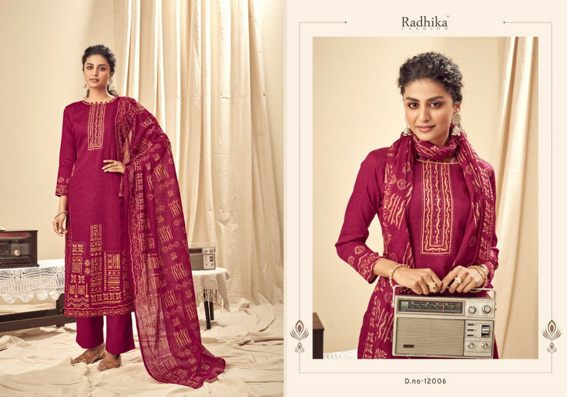 Azara Kiyara Jam Cotton  With Print Party Wear Salwar Suits