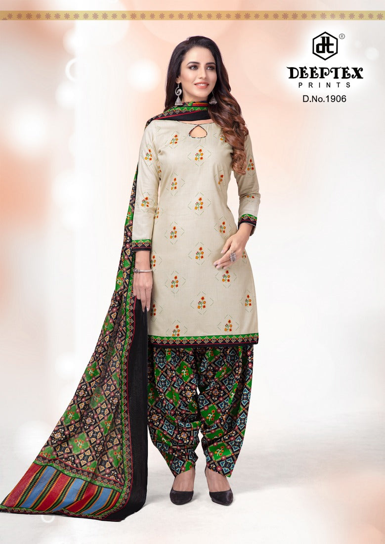 Deeptex Prints Pichkari Vol 19 Cotton Printed Patiala Style Fancy Stylish Party Wear Salwar Suits