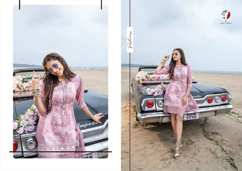 S4u Shivali Fashion Talk Pure Cotton With Embroidery Work Stylish Designer Indo Western Party Wear Kurti