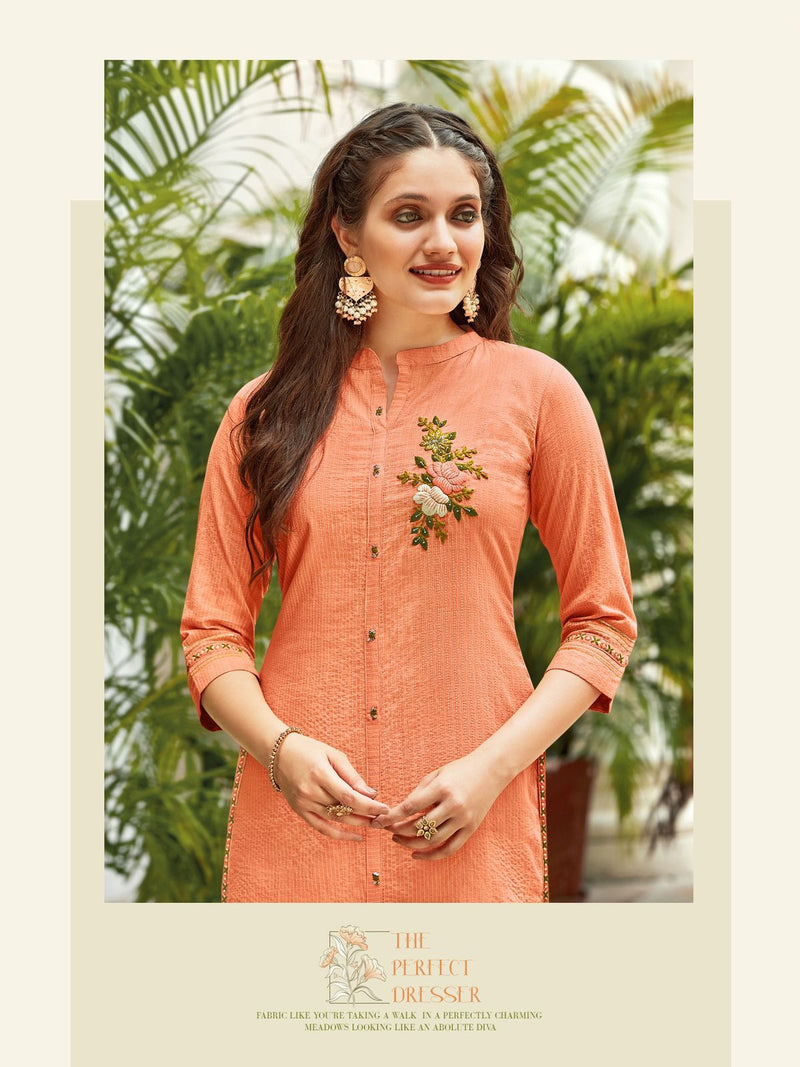 Mittoo Priyal Dno 2073 To 2078 Pure Cotton Daily Wear Stylish Designer Casual Kurti