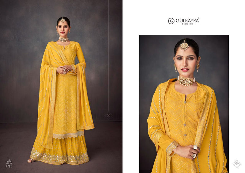 Gulkayra Dno 7114 To 7118 Georgette WIth Wedding Wear Stylish Designer Salwar Suit