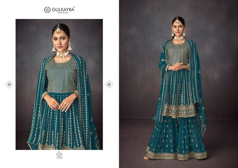 Gulkayra Dno 7114 To 7118 Georgette WIth Wedding Wear Stylish Designer Salwar Suit
