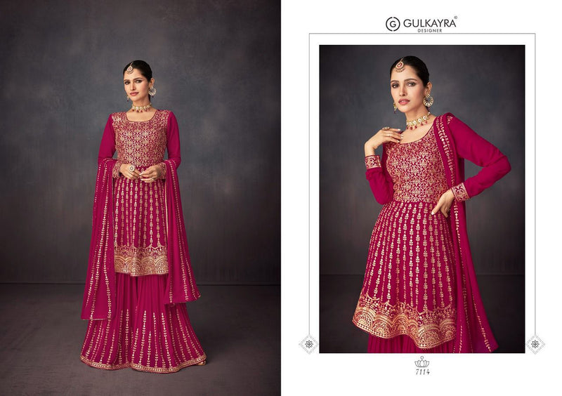 Gulkayra Dno 7114 To 7118 Georgette WIth Wedding Wear Stylish Designer Salwar Suit