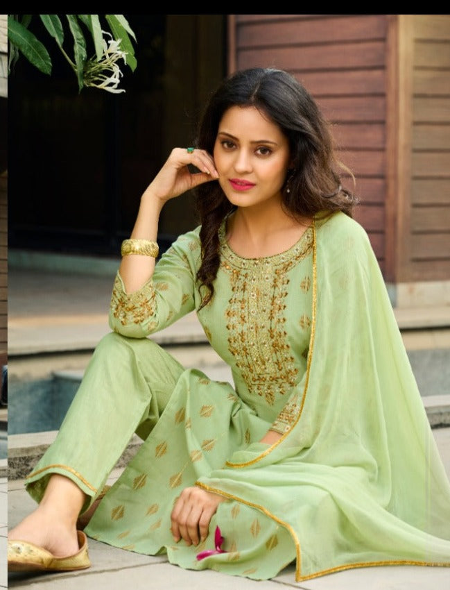 100 Miles Chaahat Pure Cotton With Embroidery Work Stylish Designer Daily Wear Kurti