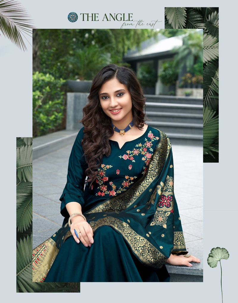 Anju Fabrics Dno 2561 To 2566 Silk Stylish Designer Casual Look Kurti With Dupatta