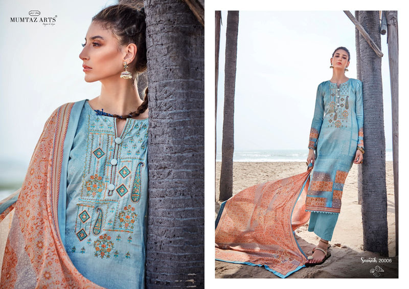 Mumtaz Arts Dno 20001 To 20008 Pure Lawn cotton With Embroidery Work Stylish Designer Party Wear salwar Kameez