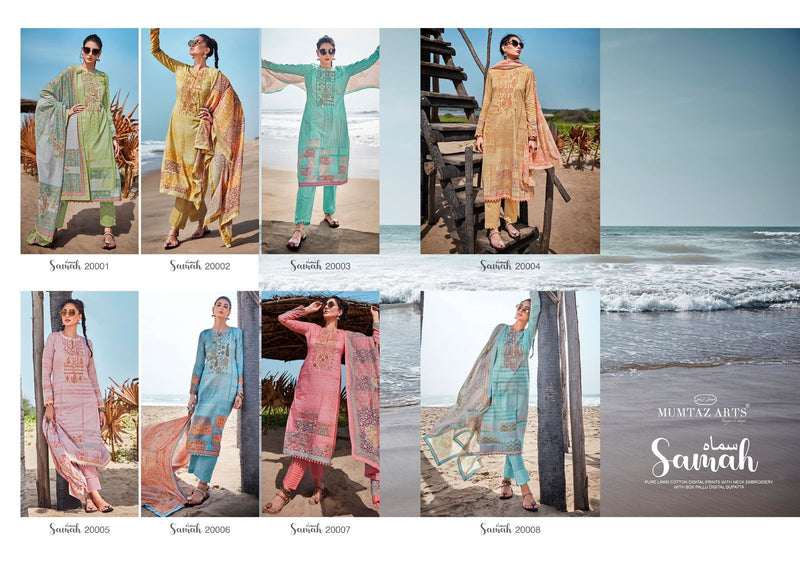 Mumtaz Arts Dno 20001 To 20008 Pure Lawn cotton With Embroidery Work Stylish Designer Party Wear salwar Kameez