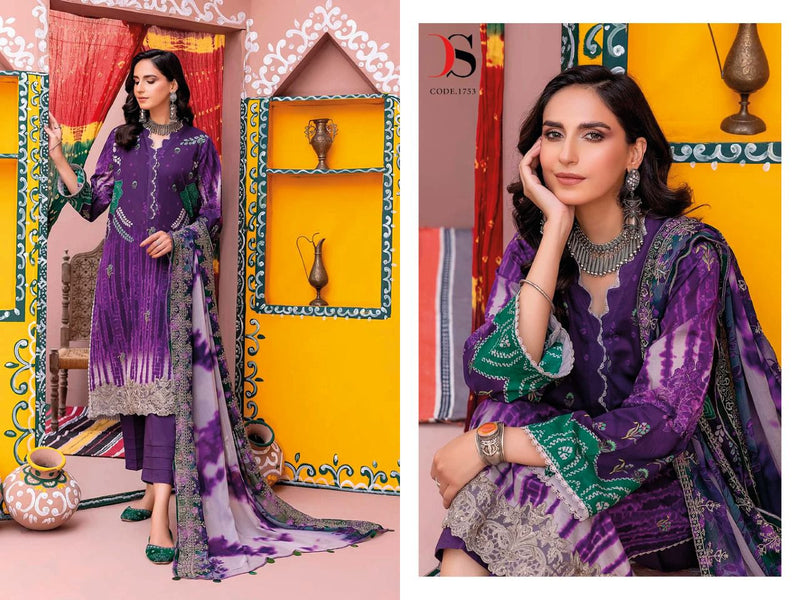 Deepsy Suit Dno 1751 To 1757 Pure Cotton With Embroidery Work Stylish Designer Printed Suits
