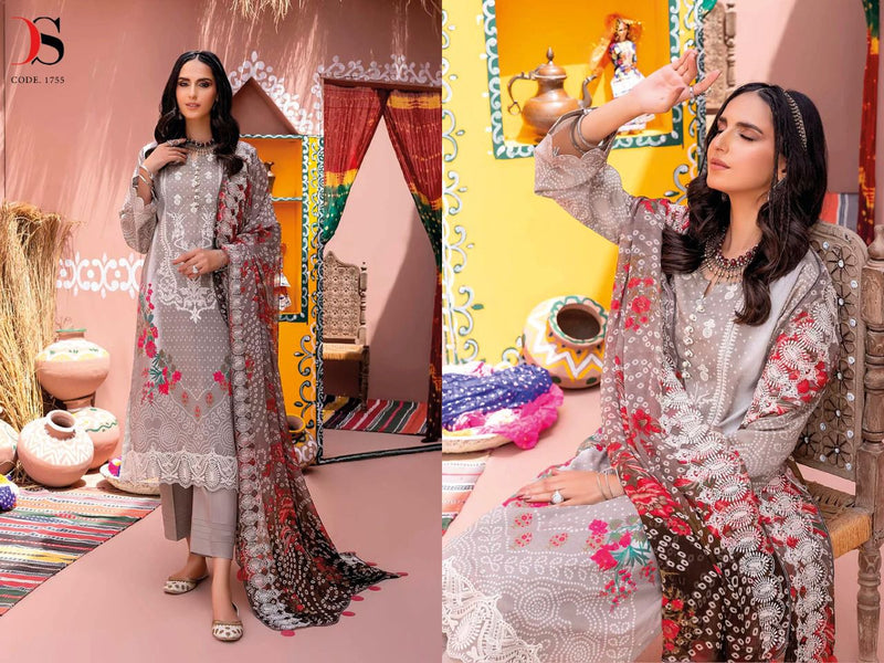 Deepsy Suit Dno 1751 To 1757 Pure Cotton With Embroidery Work Stylish Designer Printed Suits