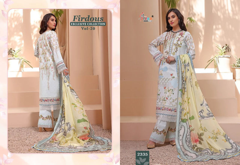 Shree Fabs Dno 2329 To 2336 Pure Cotton With Embroidery Work Stylish Designer Party Wear Pakistani Salwar Kameez