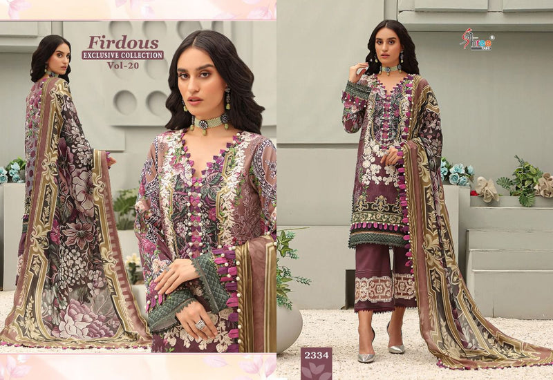 Shree Fabs Dno 2329 To 2336 Pure Cotton With Embroidery Work Stylish Designer Party Wear Pakistani Salwar Kameez