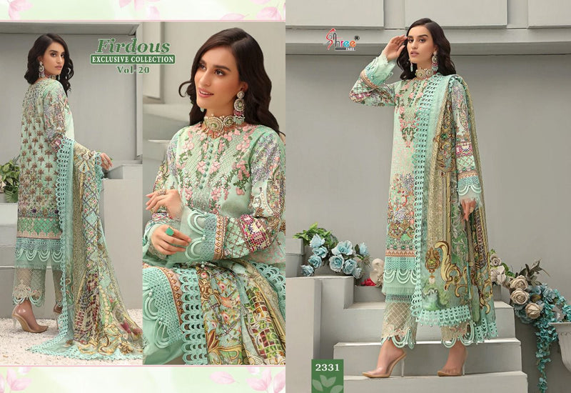Shree Fabs Dno 2329 To 2336 Pure Cotton With Embroidery Work Stylish Designer Party Wear Pakistani Salwar Kameez