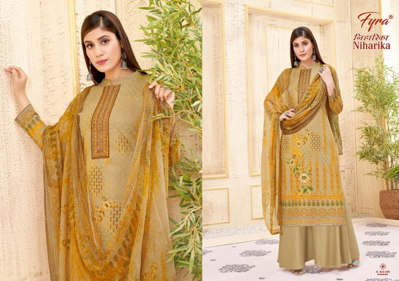 Fyra Niharika Pure Cambric Cotton with Embroidery Work Stylish Designer Casual Look Salwar Suit