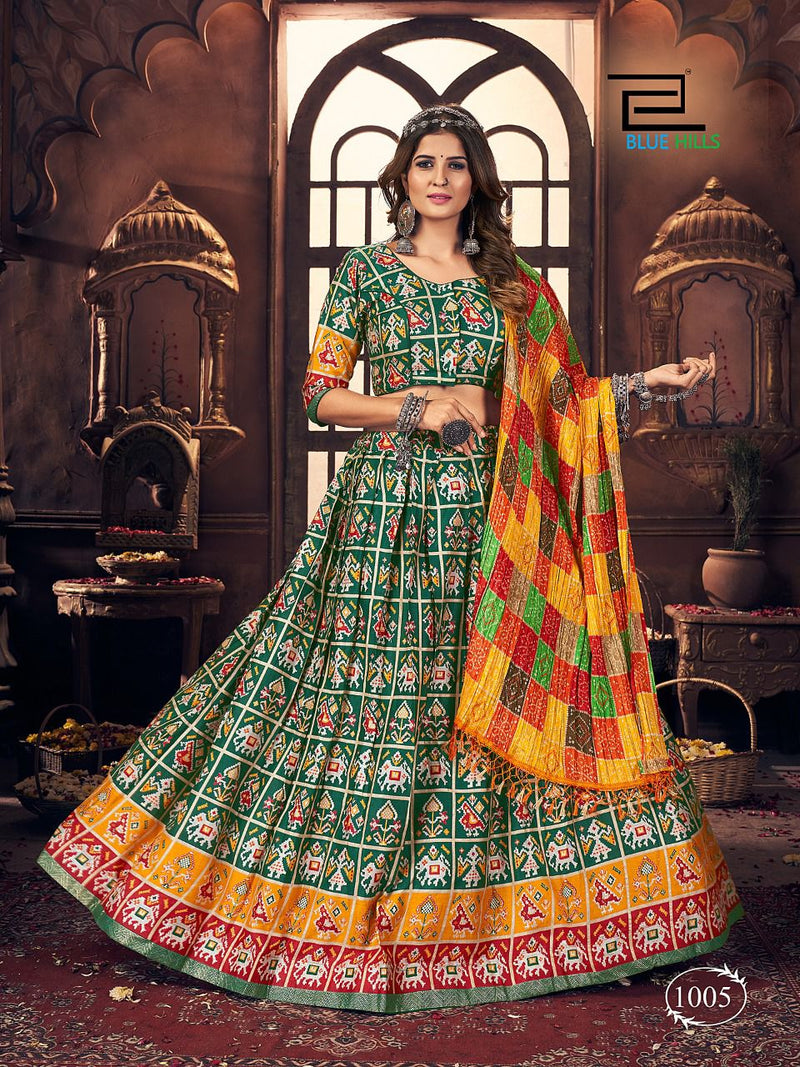Blue Hills Navratri Pure Cotton Fancy Stylish Designer Festive Wear Lehenga choli