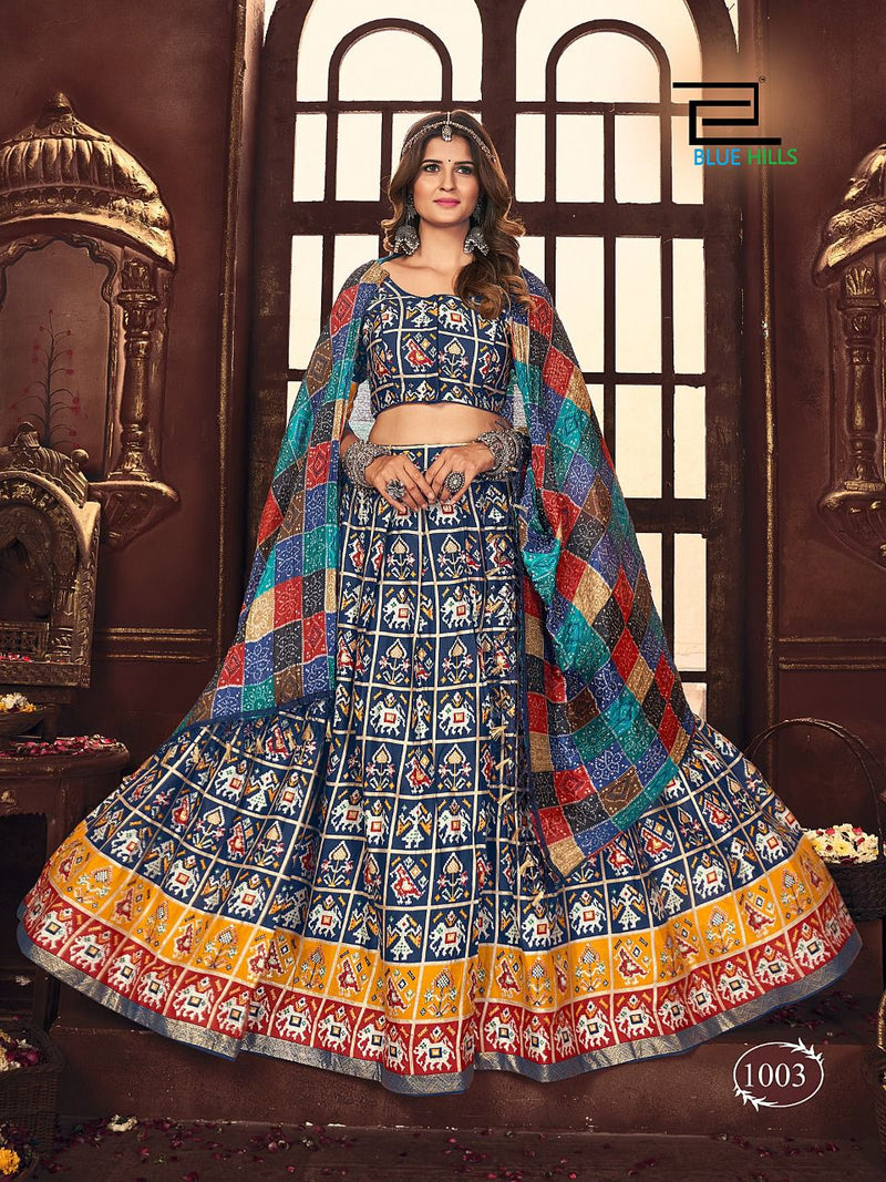 Blue Hills Navratri Pure Cotton Fancy Stylish Designer Festive Wear Lehenga choli