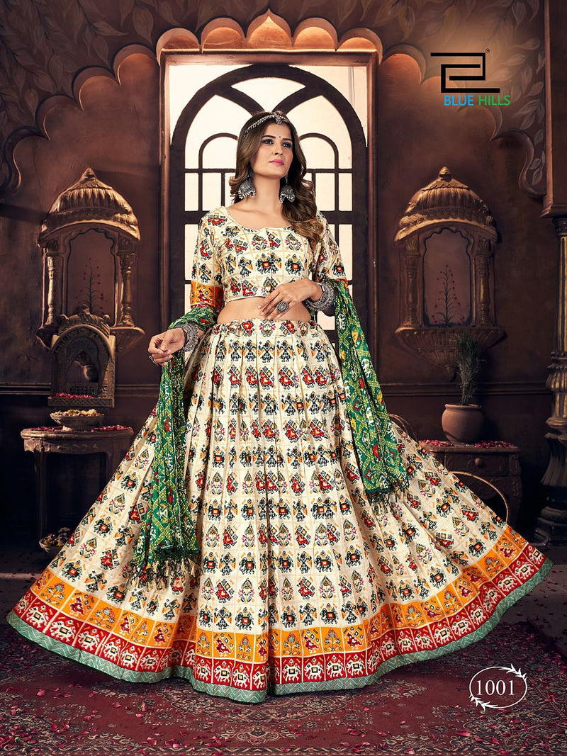 Blue Hills Navratri Pure Cotton Fancy Stylish Designer Festive Wear Lehenga choli