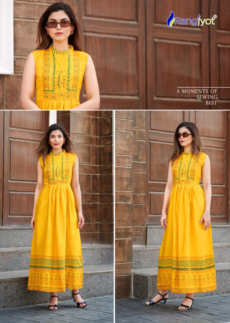 Rang Jyot Charvi Vol 2 Rayon Stylish Designer Printed Casual Look fancy Kurti